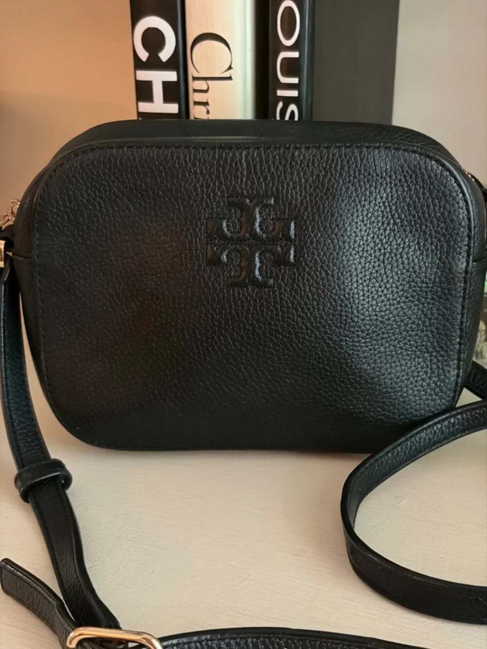 Tory Burch Black Leather Crossbody Bag